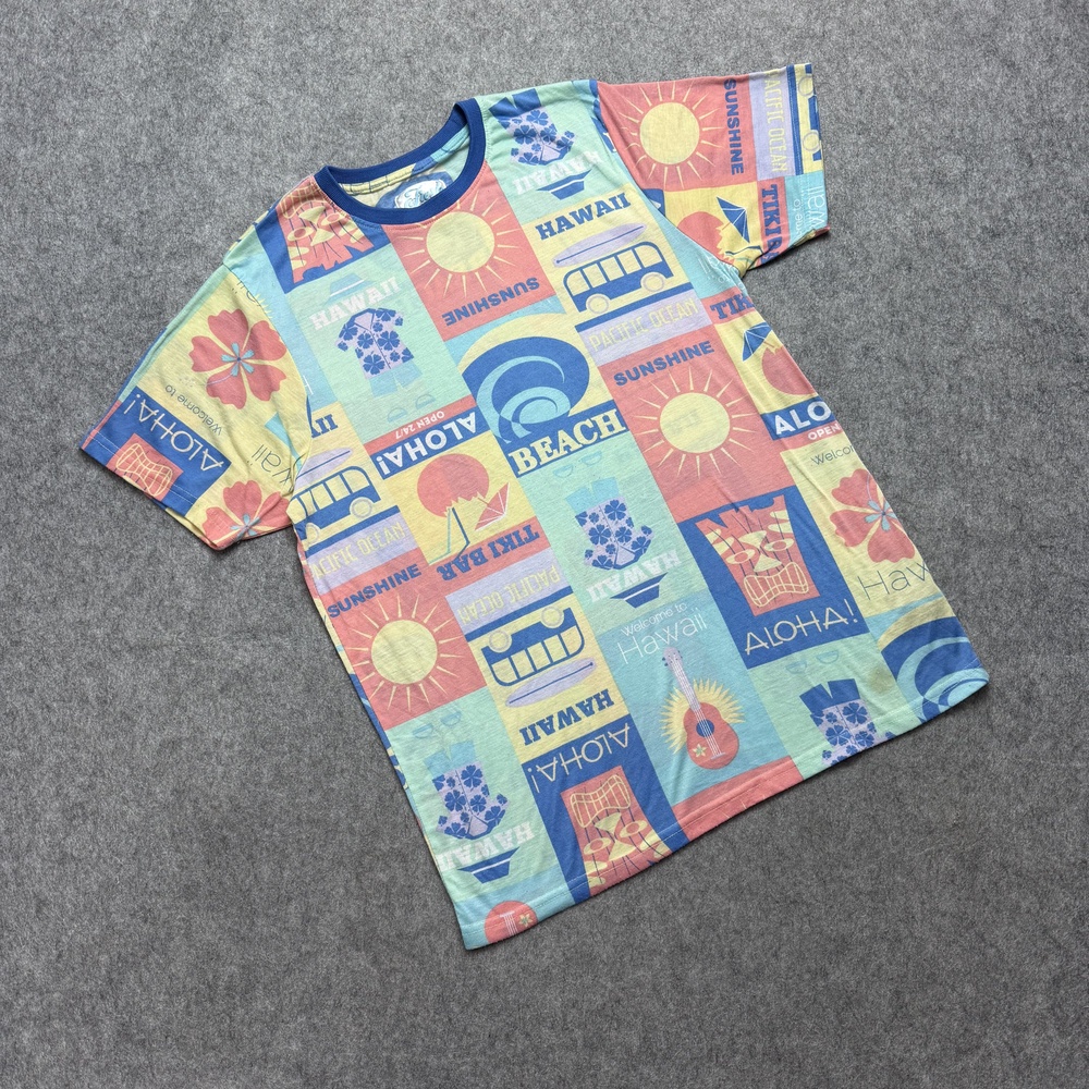 Fresh Prince Shirt Mens Medium Hawaii Aloha Graphic Tee Bel Air Tropical